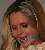 Barra chair-tied, cleave-gagged, tit-grabbed